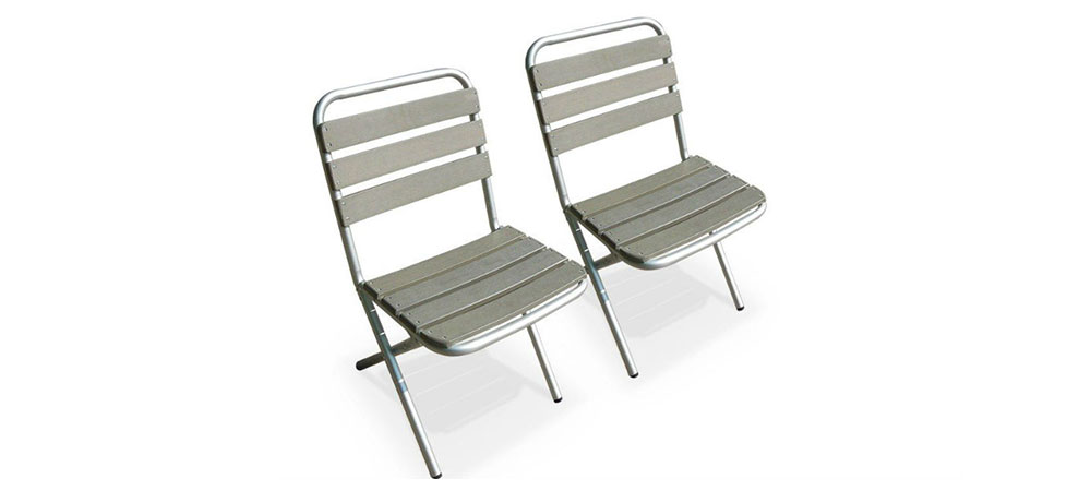 Chaises en aluminuim